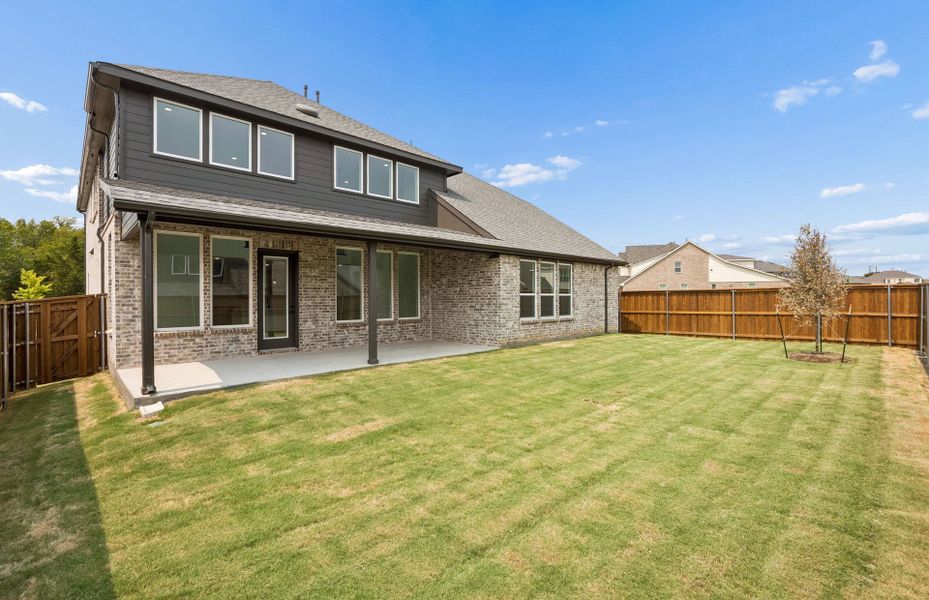 Exterior details and patio area of a home in Wilson Creek Meadows, Celina (Image 3).