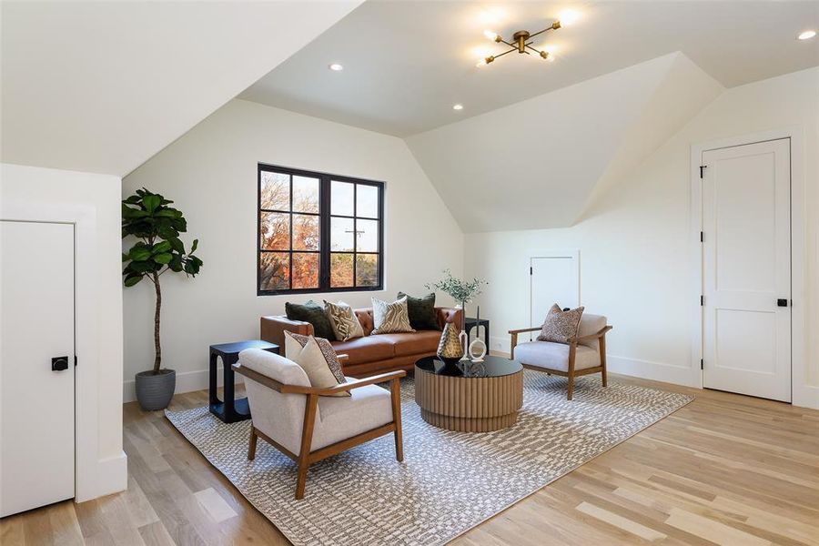 Furnished interior view inside a new home in , Dallas (Image 29).