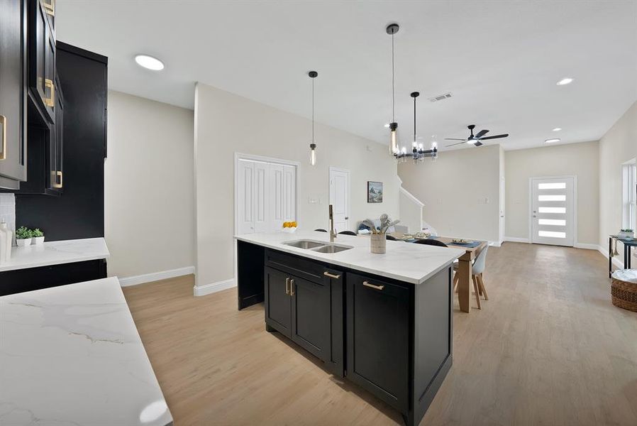 Furnished interior view inside a new home in , Fort Worth (Image 15). Furnished interior view inside a new home in , Fort Worth (Image 15).