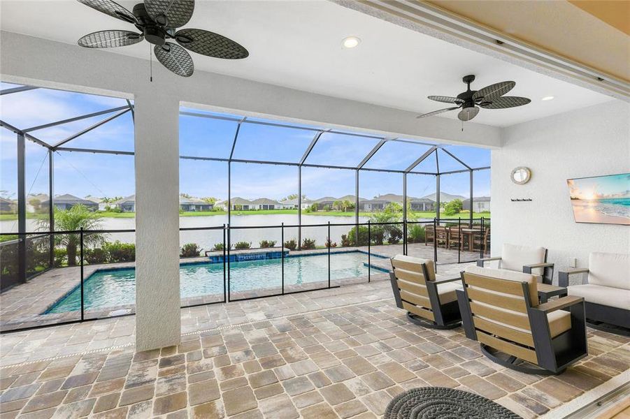 Exterior details and patio area of a home in , Parrish (Image 4).