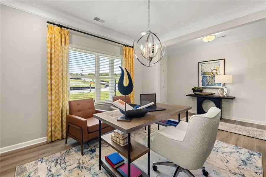 Furnished interior view inside a new home in Glen at Cave Springs, Douglasville (Image 13).