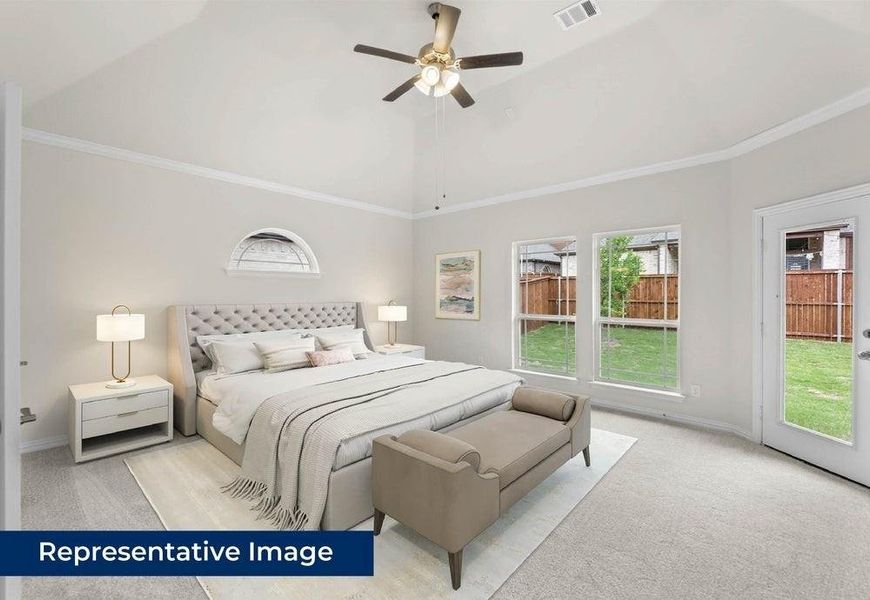 Furnished interior view inside a new home in Villages of Creekwood, Frisco (Image 8).