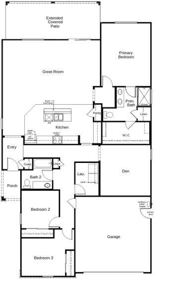 2D floor plan layout of this home in Entrada Del Pueblo at Rancho Sahuarita, Sahuarita, AZ (Image 1). 2D floor plan layout of this home in Entrada Del Pueblo at Rancho Sahuarita, Sahuarita, AZ (Image 1).