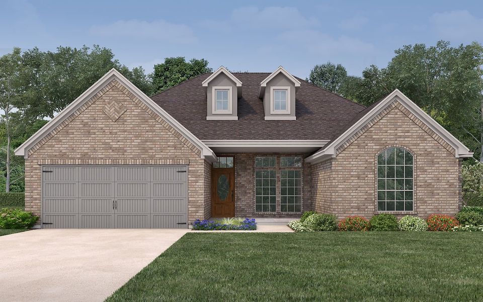 Representative exterior photo of a completed home built from the Seabury by Kendall Homes in River Ranch, Dayton, TX (Image 4).
