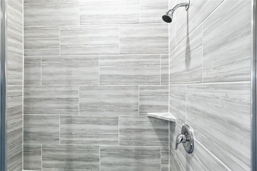 Bathroom view of a stall shower Bathroom view of a stall shower