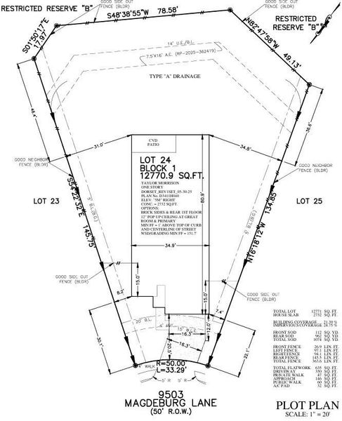 Plot Plan Plot Plan