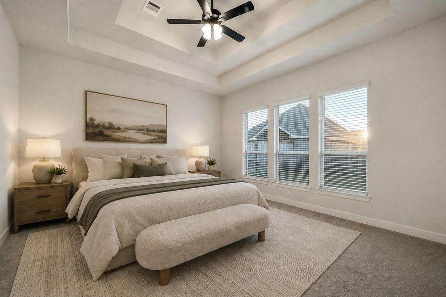 Furnished interior view inside a new home in Meridiana, Manvel (Image 32).