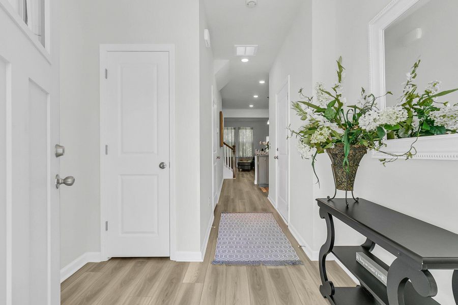 Furnished interior view inside a new home in Boykins Run Townhomes, Moncks Corner (Image 14). Furnished interior view inside a new home in Boykins Run Townhomes, Moncks Corner (Image 14).