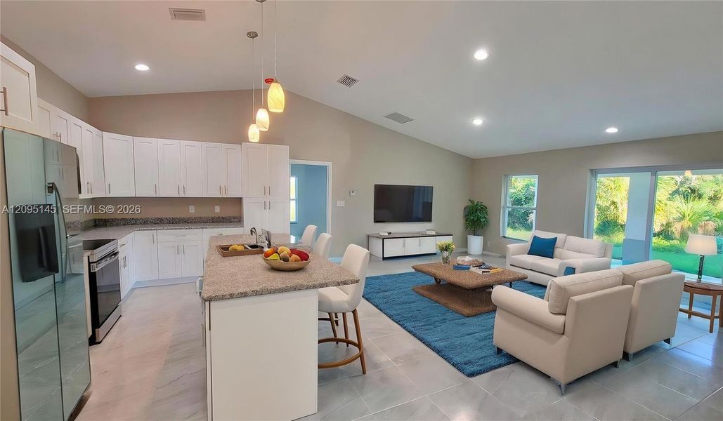 Furnished interior view inside a new home in , Labelle (Image 15). Furnished interior view inside a new home in , Labelle (Image 15).