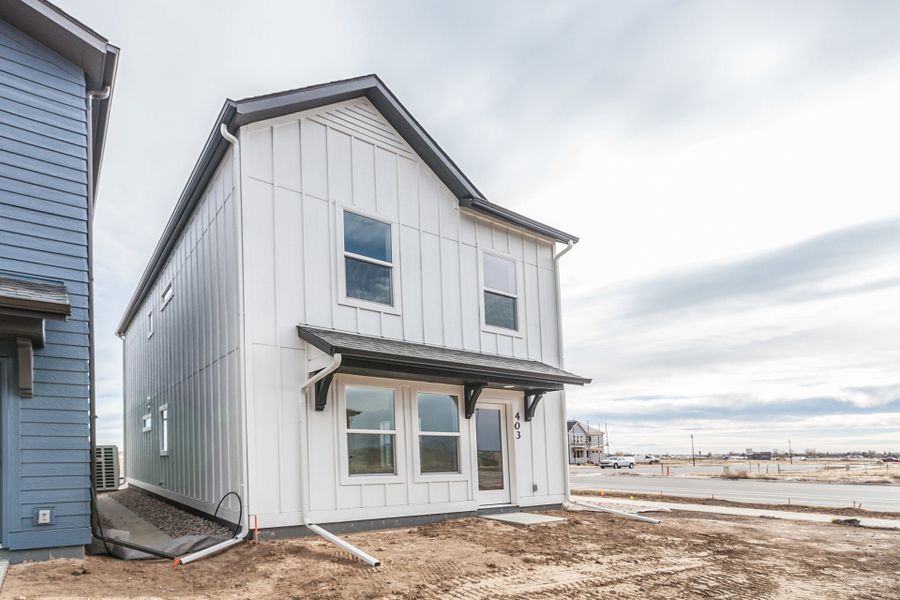 Representative exterior details of a home built from the Sage by Hartford Homes in Prairie Song Cottages, Windsor (Image 29). Representative exterior details of a home built from the Sage by Hartford Homes in Prairie Song Cottages, Windsor (Image 29).