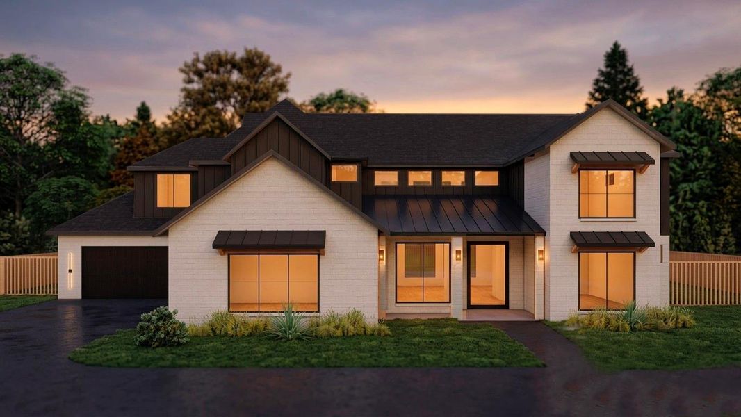 Exterior Rendering of what the home will look.