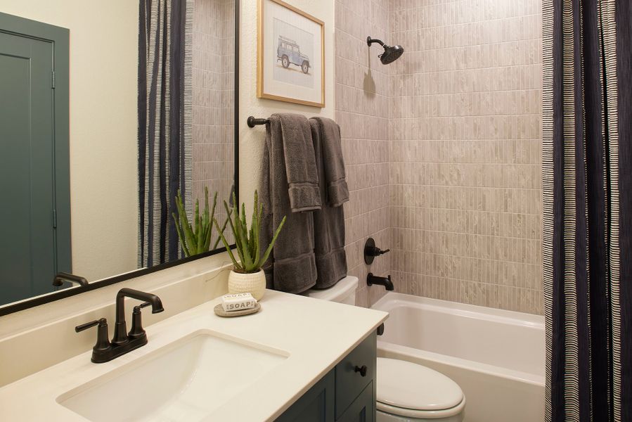 Representative furnished interior of a home built from the Benbrook - SH 4459 by Shaddock Homes in Grand Oaks at Green Meadows - 50', Celina (Image 39). Representative furnished interior of a home built from the Benbrook - SH 4459 by Shaddock Homes in Grand Oaks at Green Meadows - 50', Celina (Image 39).