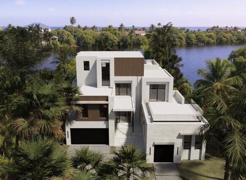 Front exterior of a new home in , Lantana, FL, highlighting curb appeal (Image 13).