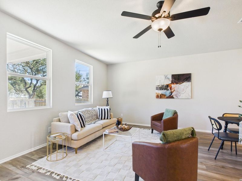 Furnished interior view inside a new home in Bricewood, San Antonio (Image 20).