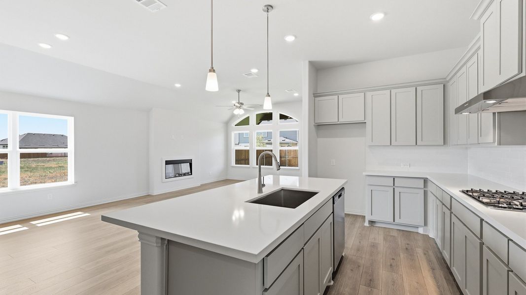 Furnished interior view inside a new home in Green Meadows Premier, Celina (Image 24).