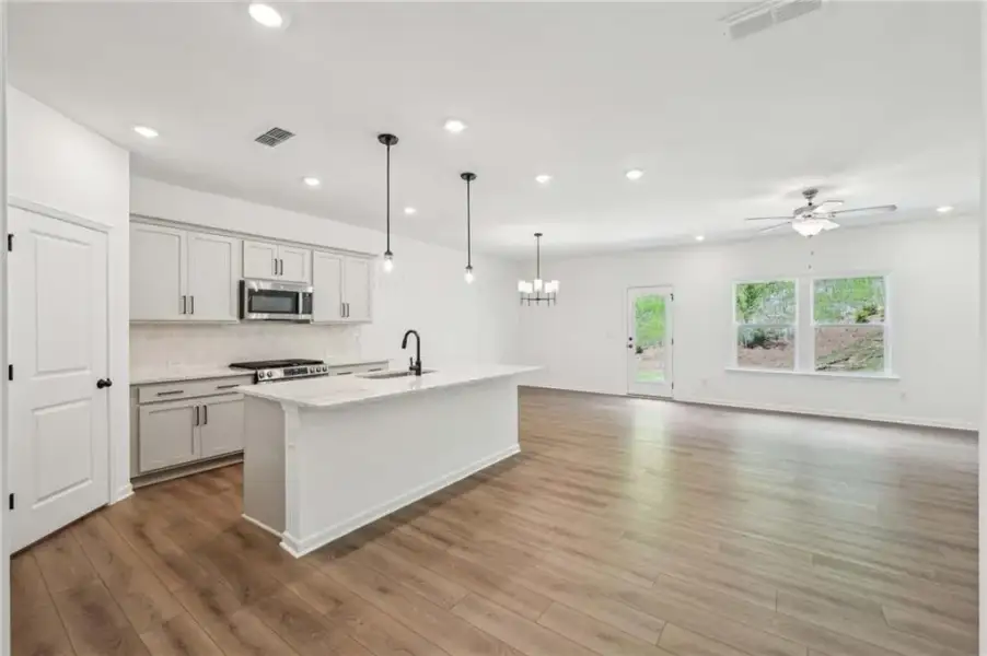 Furnished interior view inside a new home in Langston Reserve, Cartersville (Image 6).