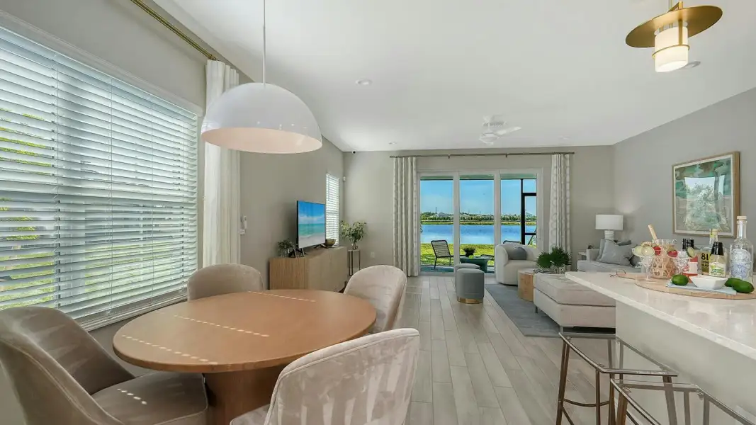 Furnished interior view inside a new home in SkySail Real Estate and Homes for Sale in Naples, FL - Neal Communities, Naples (Image 18).