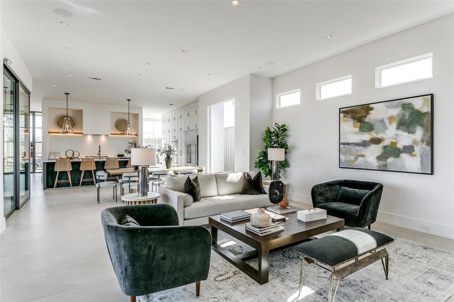 Furnished interior view inside a new home in Avadene at Las Colinas, Irving (Image 30).