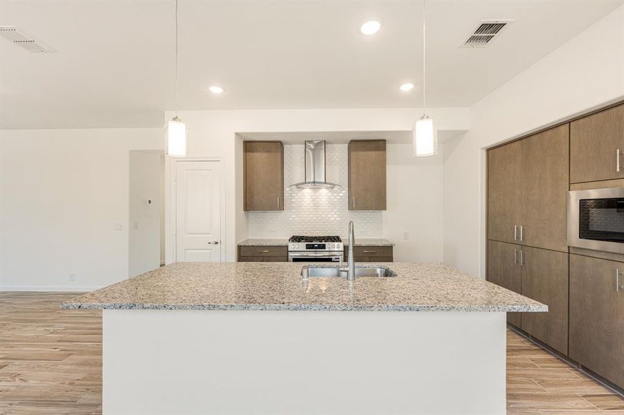 Furnished interior view inside a new home in Bear Creek Elements, Lavon (Image 15).