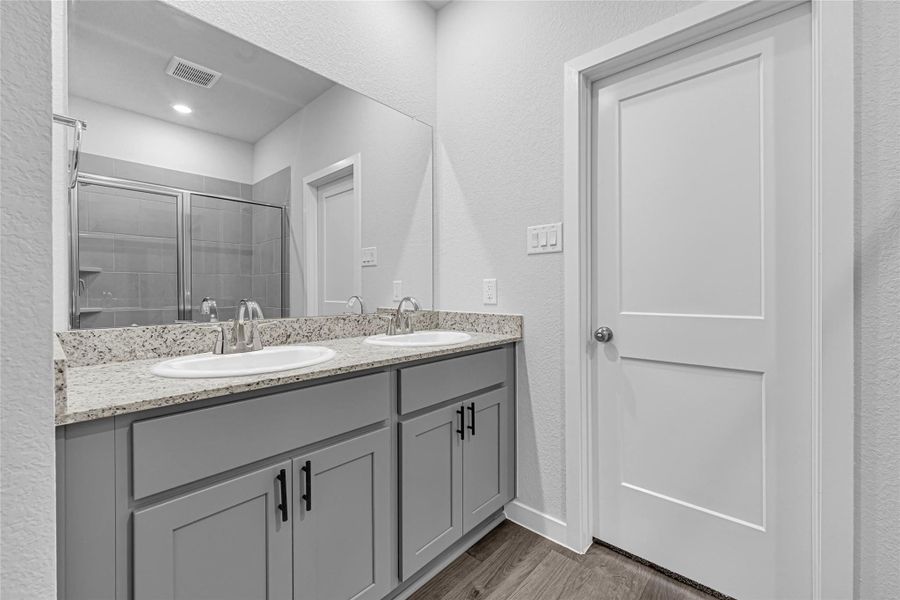 Primary Bath with Double Sinks