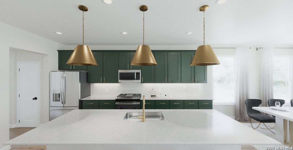 Furnished interior view inside a new home in The Wilder, Adkins (Image 6).