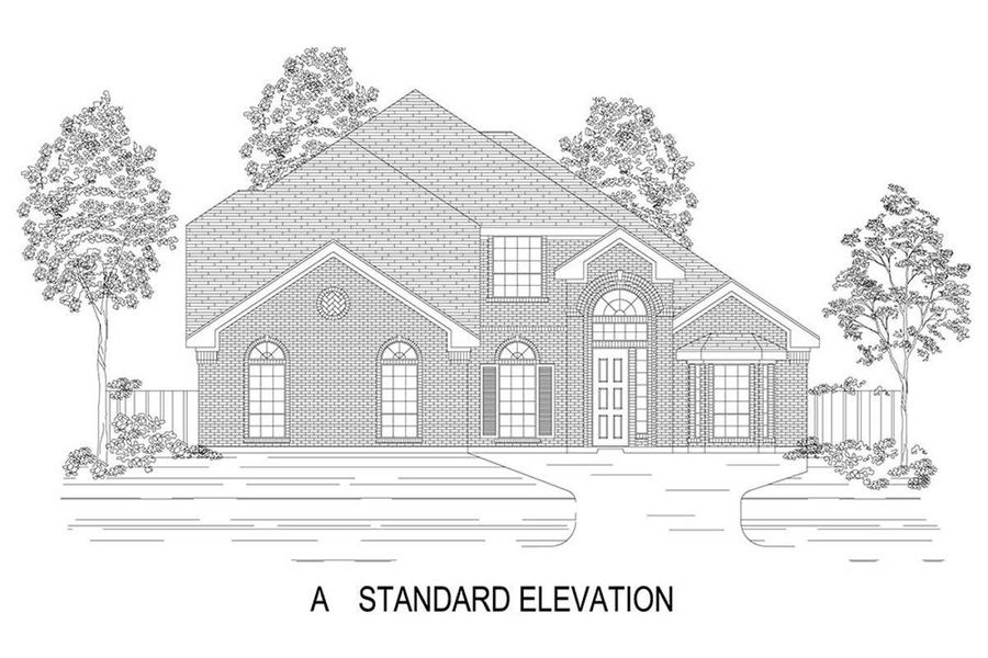 Representative rendering of the exterior for the Birchwood 2FSW (w/Media) by First Texas Homes (Image 3).