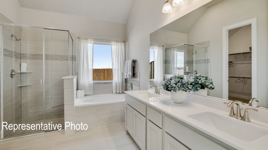 Furnished interior view inside a new home in Wildflower Ranch, Fort Worth (Image 11).