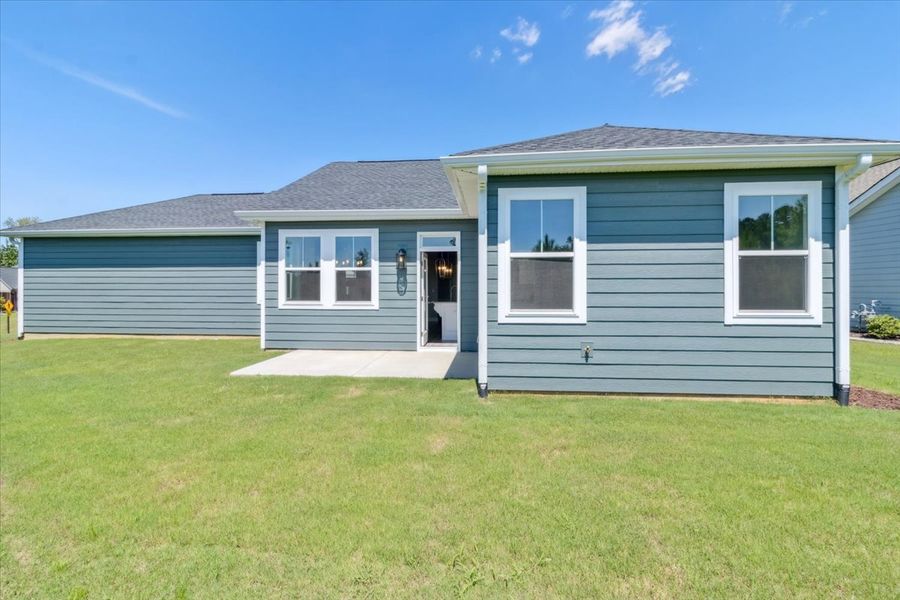 Front exterior of a new home in Sinclair at Crawford Creek, Grovetown, GA, highlighting curb appeal (Image 16).