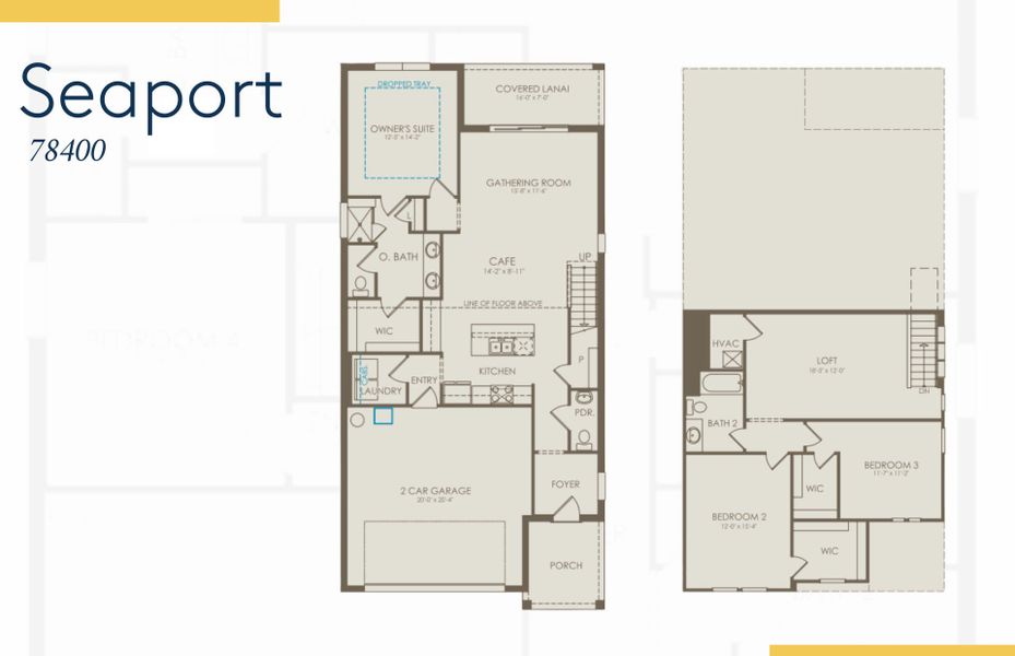 2D floor plan layout of this home in SeaFlower, Bradenton, FL (Image 3). 2D floor plan layout of this home in SeaFlower, Bradenton, FL (Image 3).