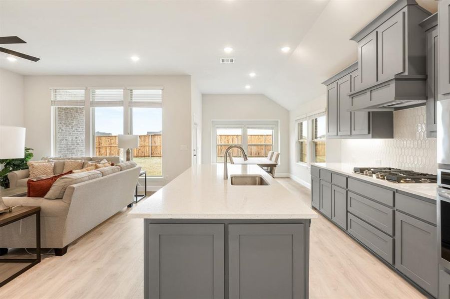 Furnished interior view inside a new home in ArrowBrooke, Aubrey (Image 9).