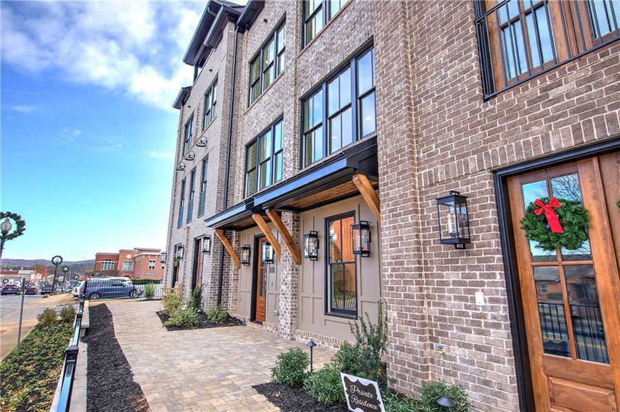 Exterior details and patio area of a home in , Cartersville (Image 29).