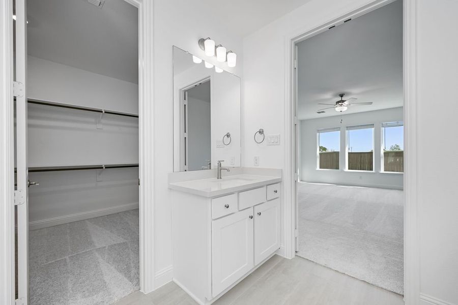 Furnished interior view inside a new home in South Oak 60s, Lakewood Village (Image 11). Furnished interior view inside a new home in South Oak 60s, Lakewood Village (Image 11).