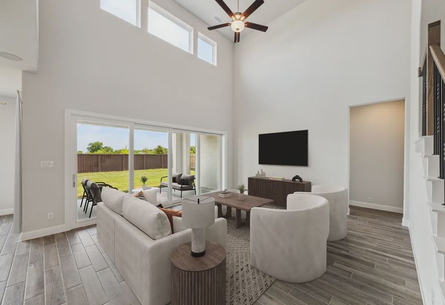 Plan 5072 Great Room - Staged - 6 of 22