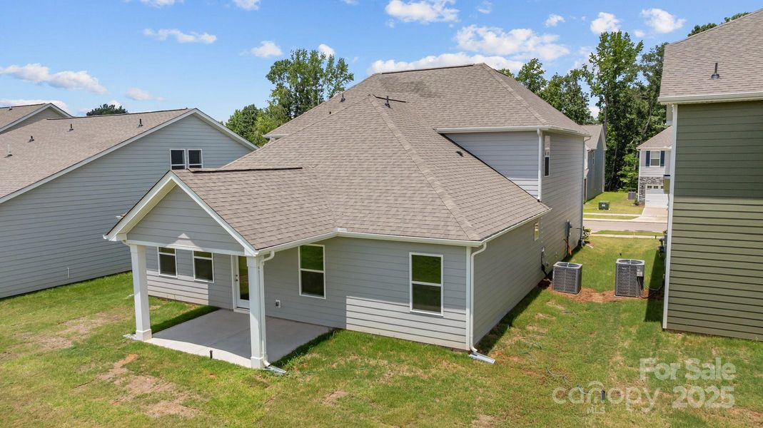 Exterior details and patio area of a home in McFarland Estates, York (Image 27).