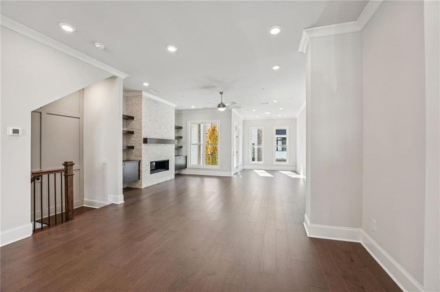 Spacious, unfurnished interior of a new home in Towns on Thompson, Alpharetta (Image 22).