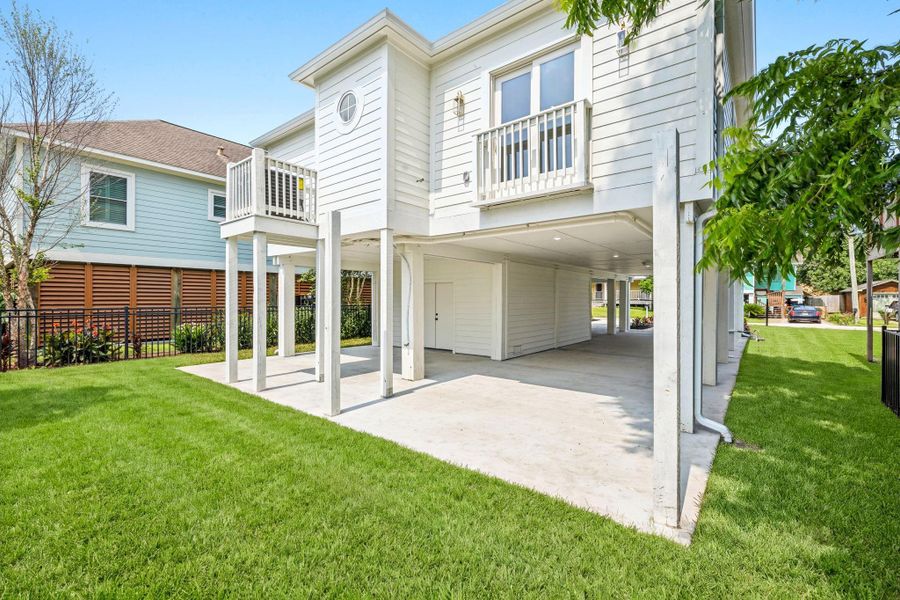 Exterior details and patio area of a home in , Clear Lake Shores (Image 24). Exterior details and patio area of a home in , Clear Lake Shores (Image 24).