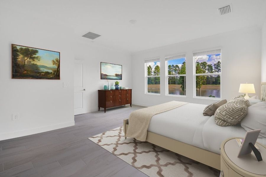 Furnished interior view inside a new home in Harvest at Ovation, Winter Garden (Image 7). Furnished interior view inside a new home in Harvest at Ovation, Winter Garden (Image 7).