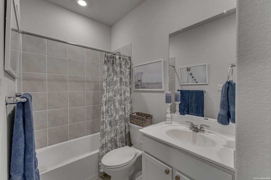 Furnished interior view inside a new home in Brookstone Creek, San Antonio (Image 13).