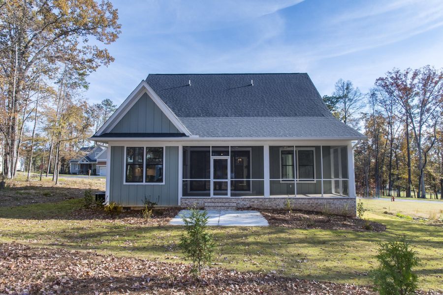 Exterior details and patio area of a home in , Chapin (Image 34).