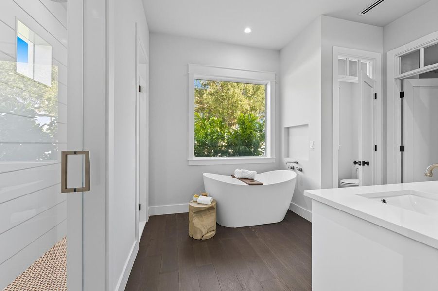 Furnished interior view inside a new home in , Palm Beach Gardens (Image 22).