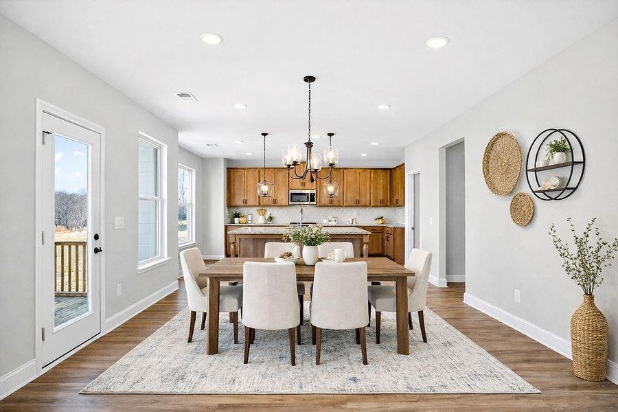 Furnished interior view inside a new home in , Homer (Image 6). Furnished interior view inside a new home in , Homer (Image 6).