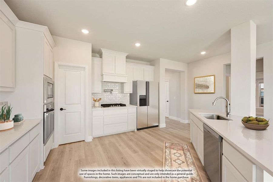 Furnished interior view inside a new home in Meadow Vista 60-65, Anna (Image 8). Furnished interior view inside a new home in Meadow Vista 60-65, Anna (Image 8).