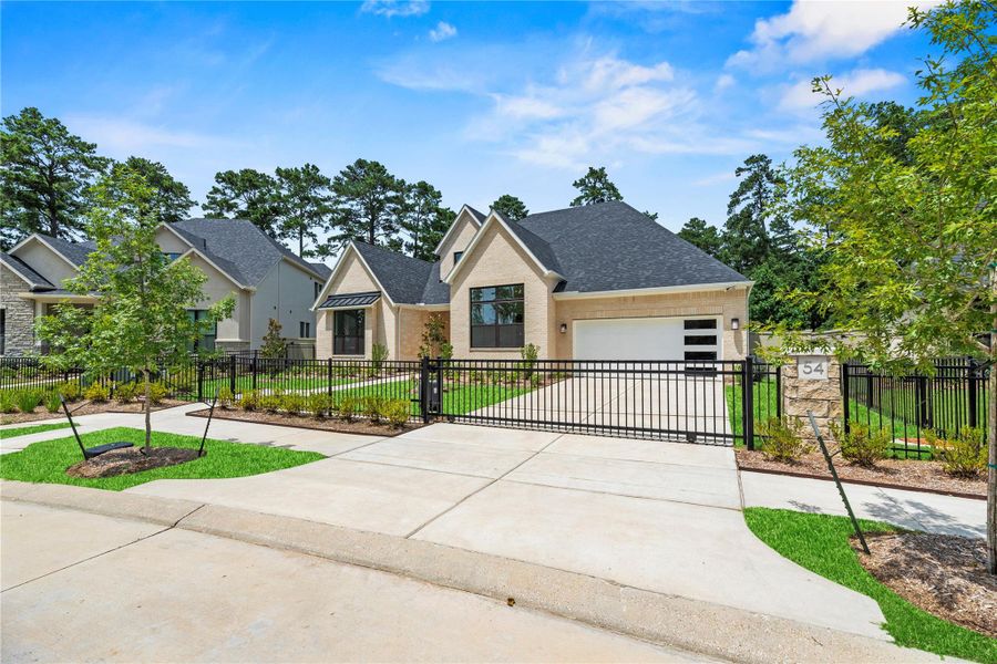 Private gated entrance to your home.