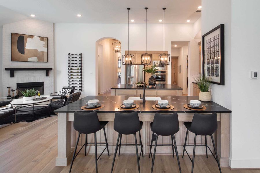Representative furnished interior of a home built from the 216G by Highland Homes in Quail Hollow, Rockwall (Image 8).