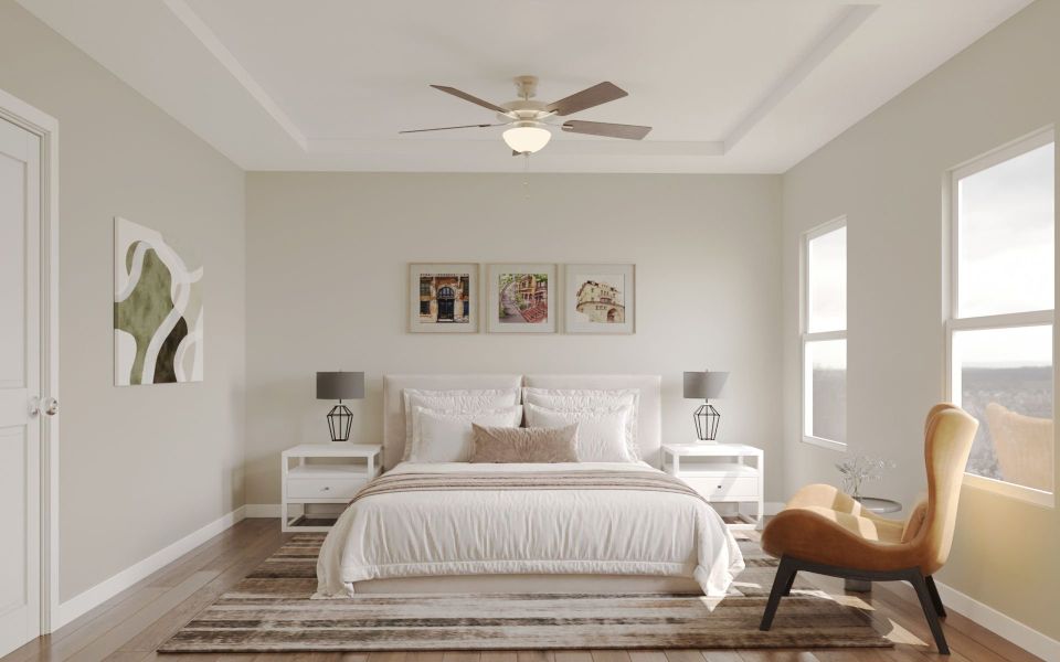 Representative furnished interior of a home built from the Hazel by Red Cedar Homes in The Pines at Paw Creek, Charlotte (Image 9). Representative furnished interior of a home built from the Hazel by Red Cedar Homes in The Pines at Paw Creek, Charlotte (Image 9).