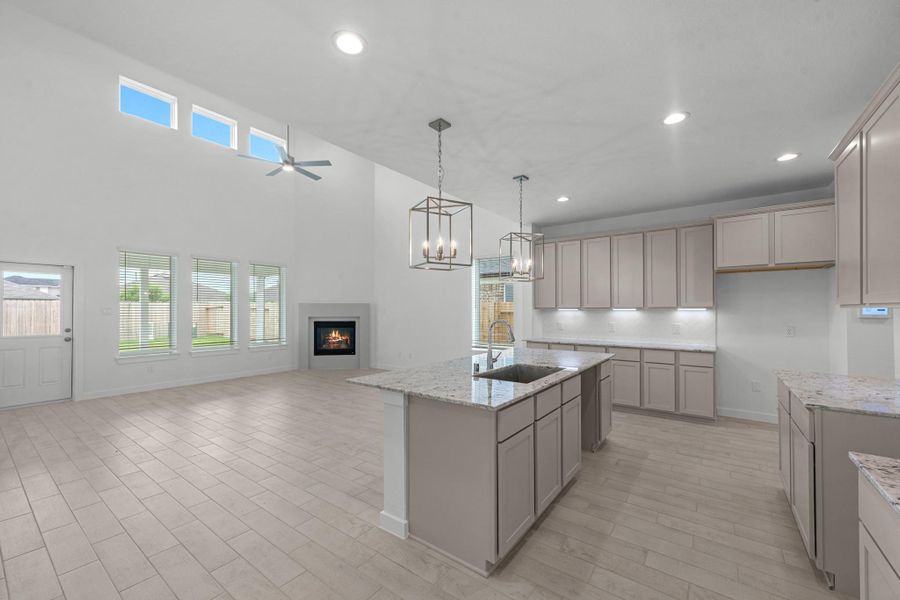 Furnished interior view inside a new home in Grand Mason Crossing, Katy (Image 5).