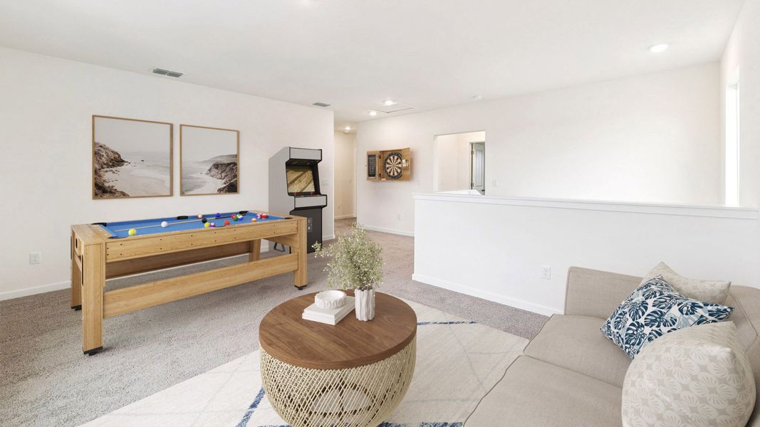 Furnished interior view inside a new home in Archers Mill, Ormond Beach (Image 6).