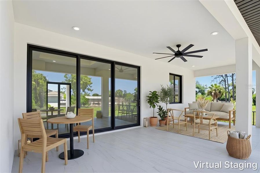 Exterior details and patio area of a home in , North Port (Image 3).