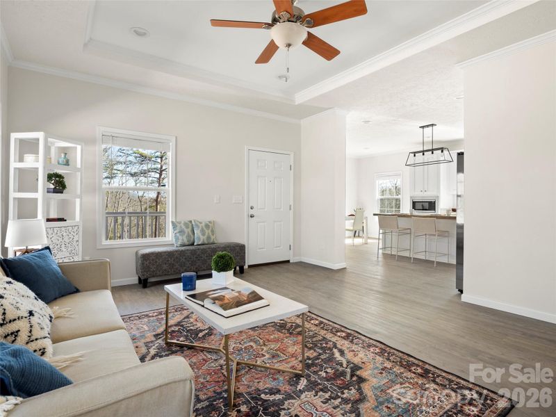 Furnished interior view inside a new home in , Hendersonville (Image 6).