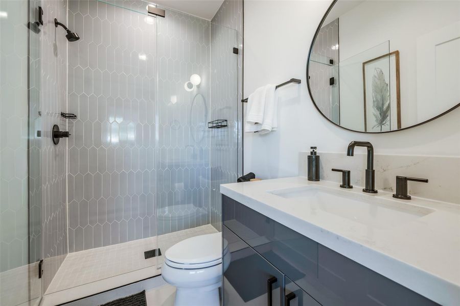 Furnished interior view inside a new home in , Houston (Image 22).